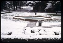 Wright Fountain in the Snow